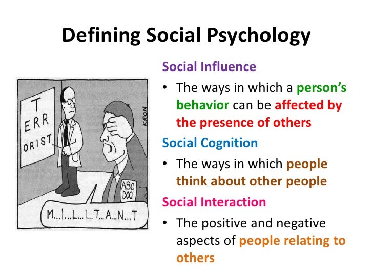 Social psychology paper example