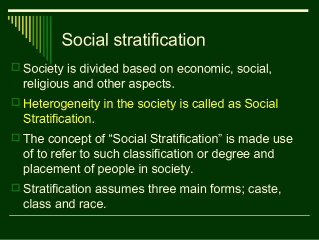 Social Stratification Essay