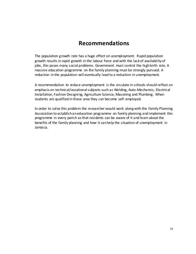  Sample Social Studies Sba On Unemployment Social Studies Sba On