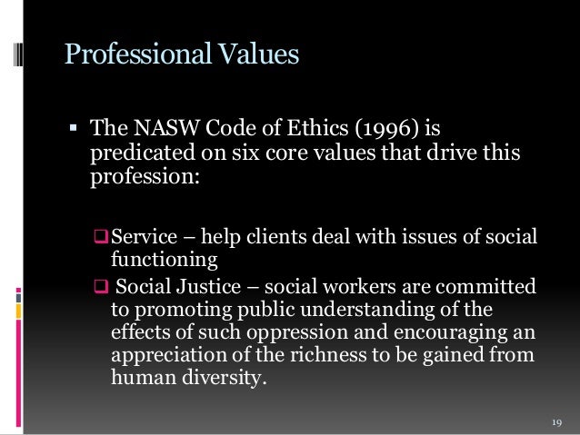 social work as an art social work core values