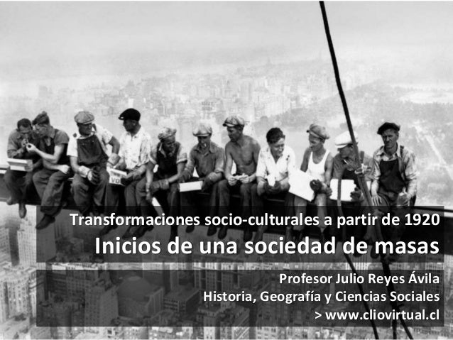 Sociedad de masas años ´20