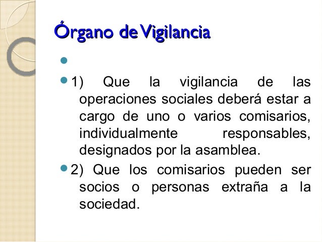 Organo De Vigilancia De Una Sociedad Mercantil