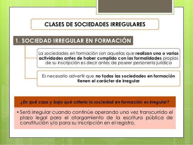 Sociedad irregular