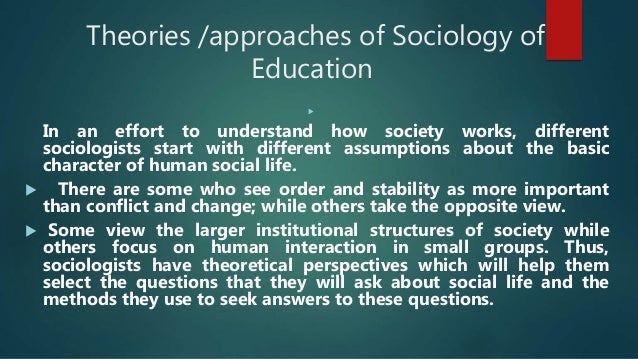 research in sociology of education research in sociology of education