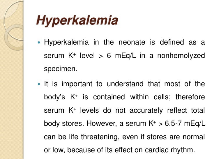 Sodium and Potassium Homeostasis in Neonates