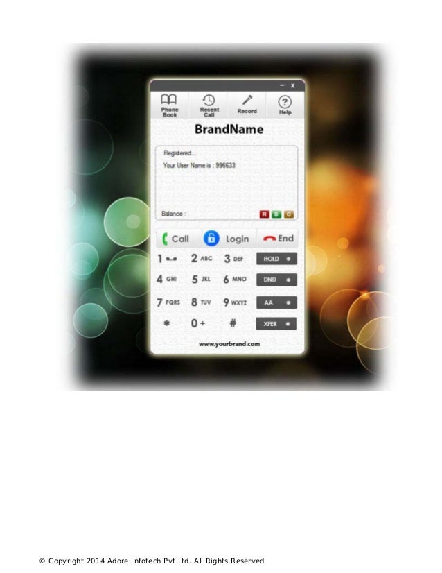 Hosted VoIP softphone for small business