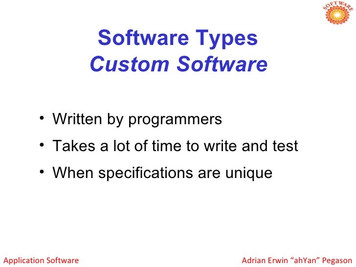 types of custom written software