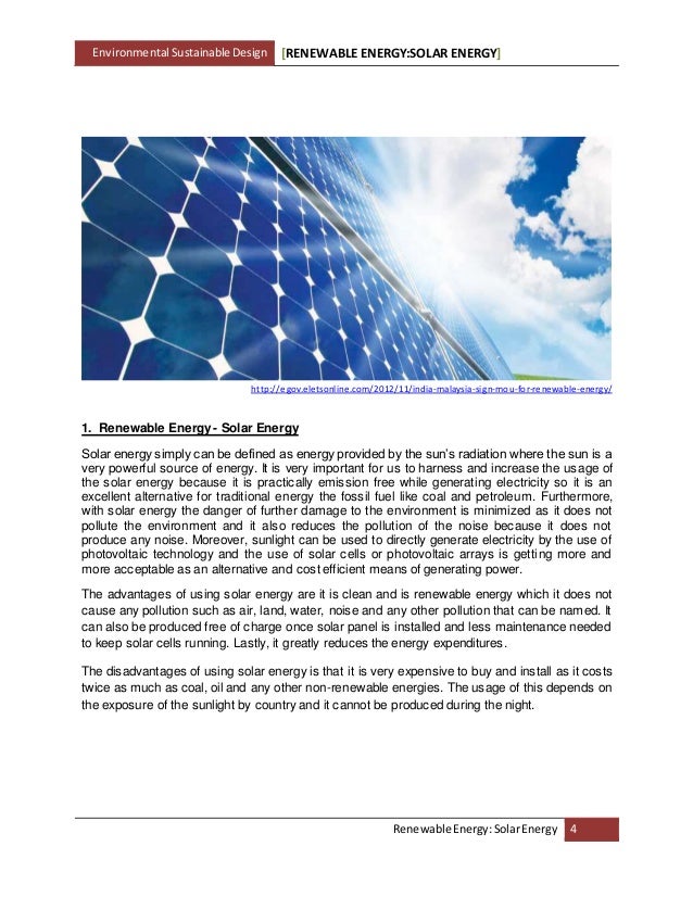 Solar Energy essay writing topics