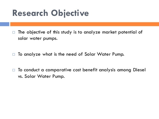 Objective of the study in thesis