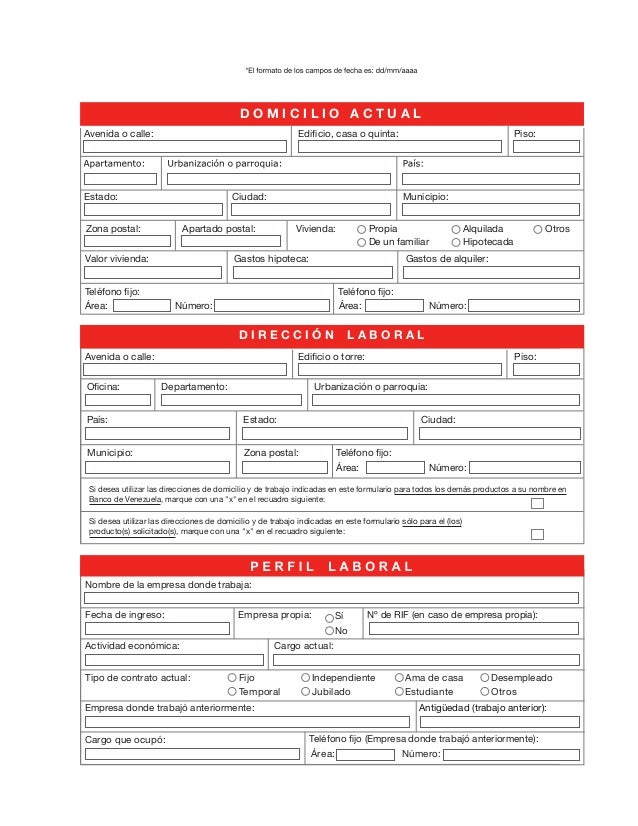 Planilla De Solicitud Credinomina Banco Bicentenario | planilla solicitud de tarjeta de credito del banco Planilla De Solicitud Credinomina Banco Bicentenario | planilla solicitud de tarjeta de credito del banco