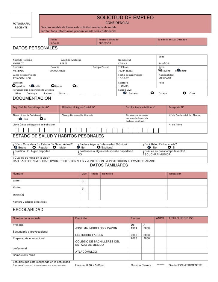 formato para orden de trabajo
