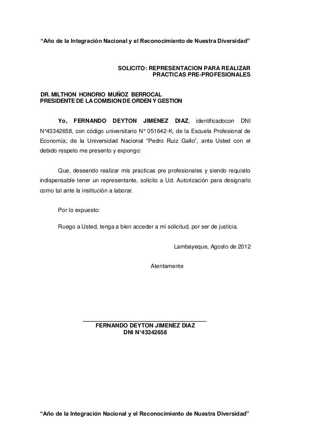 FORMATO DE SOLICITUD DE PRACTICAS formato de solicitud de practicas:
