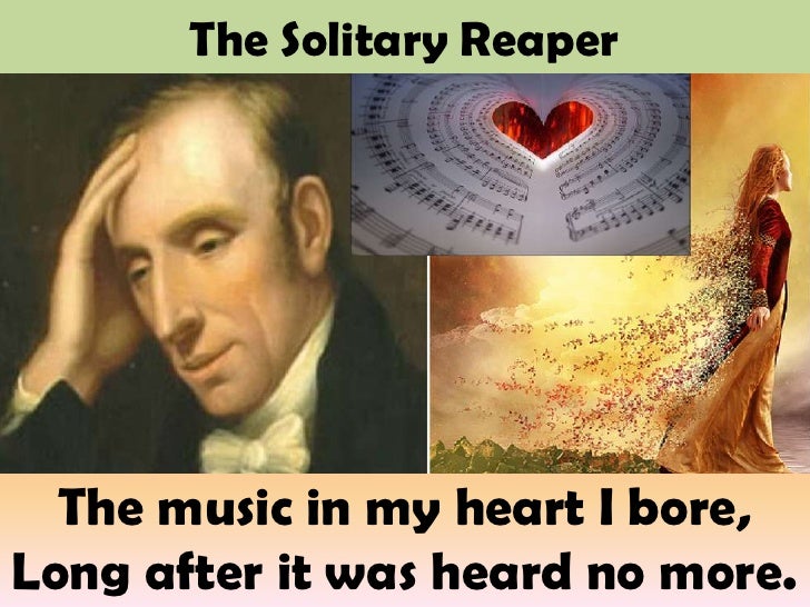 The Solitary Reaper The music in my heart I bore,Long after it was heard no more. - the-solitary-reaper-27-728