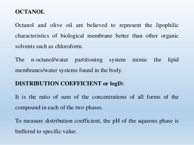 partition coefficient