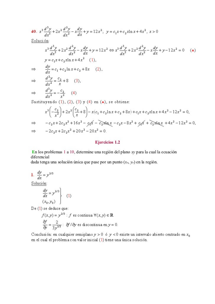 solucionario ecuaciones diferenciales dennis zill 6 edicion zip