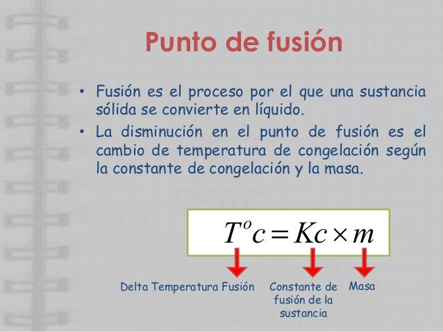 Punto De Fusion Como Constante Fisica es.slideshare.net