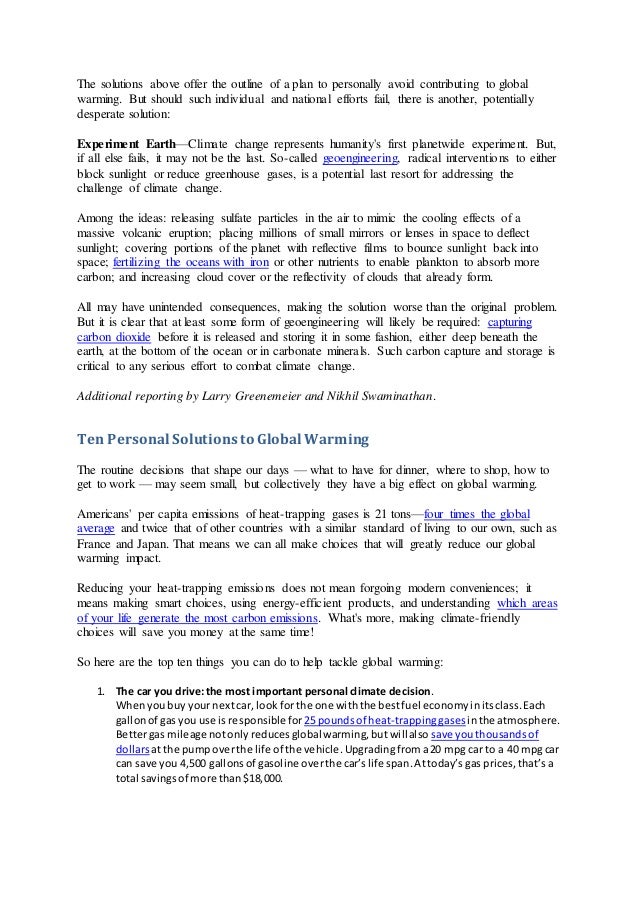 Thesis Statement For An Essay Climate Change And Global Warming Essay Analysis The Most Cited Thesis Statement Narrative Essay also Argumentative Essay On Health Care Reform Global Warming Essay Outline Tirevifontanacountryinncom English Sample Essay