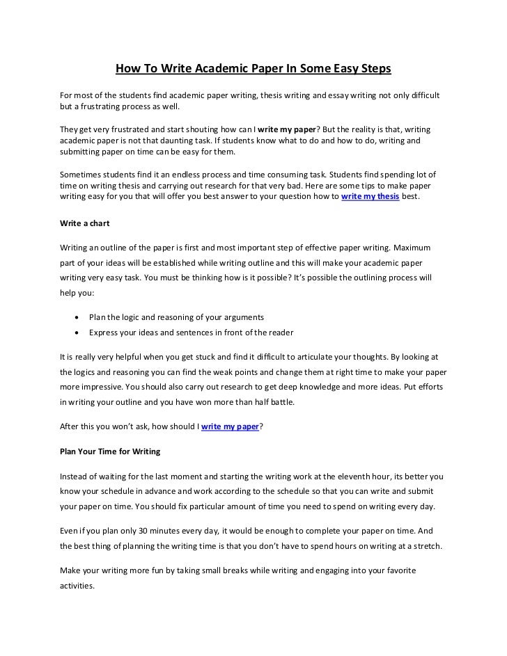 A guide to writing an academic paper - The Washington Post