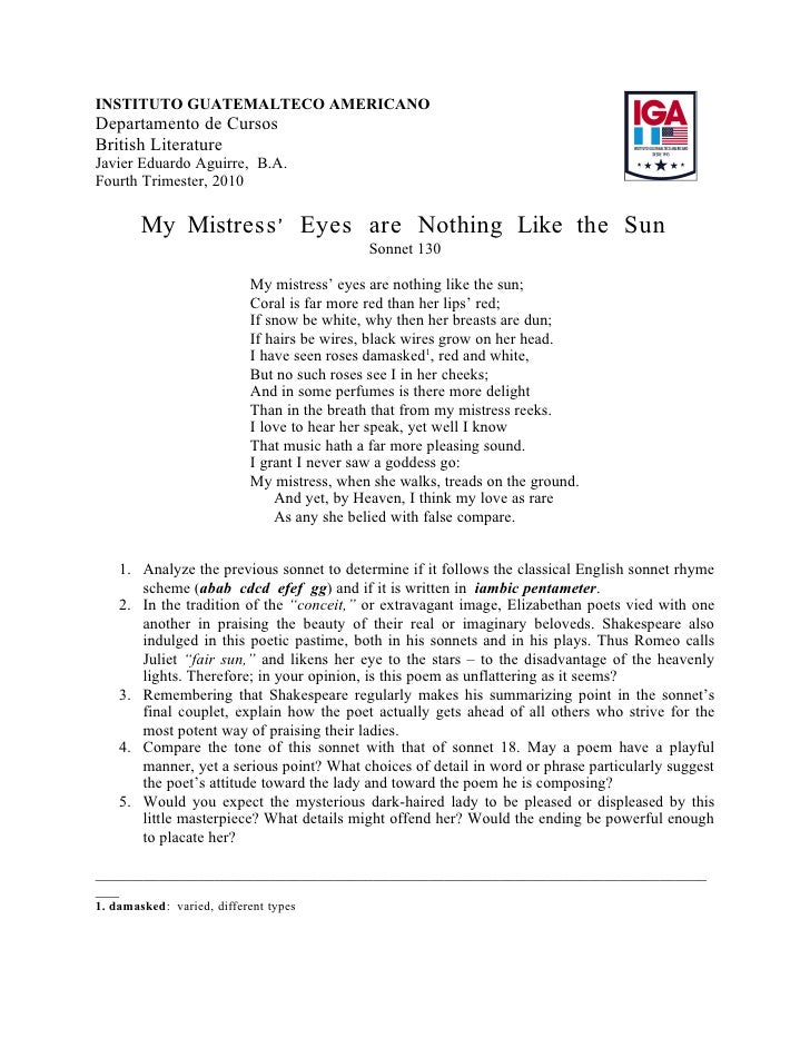 Shakespeare Sonnet 30 Essay Essays I Can Copy