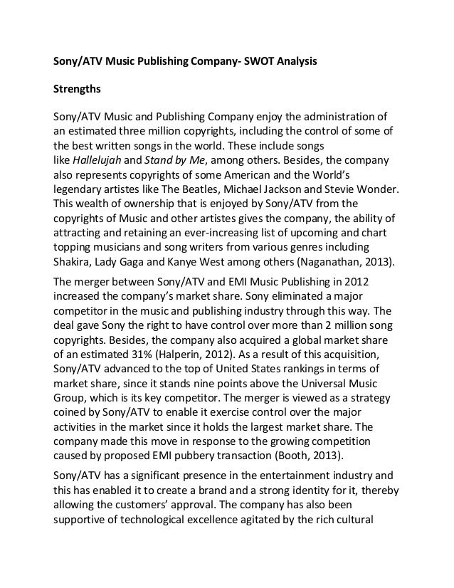 New international structure of sony corporation essay