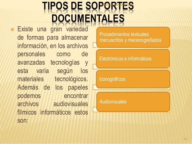 Soportes documentales