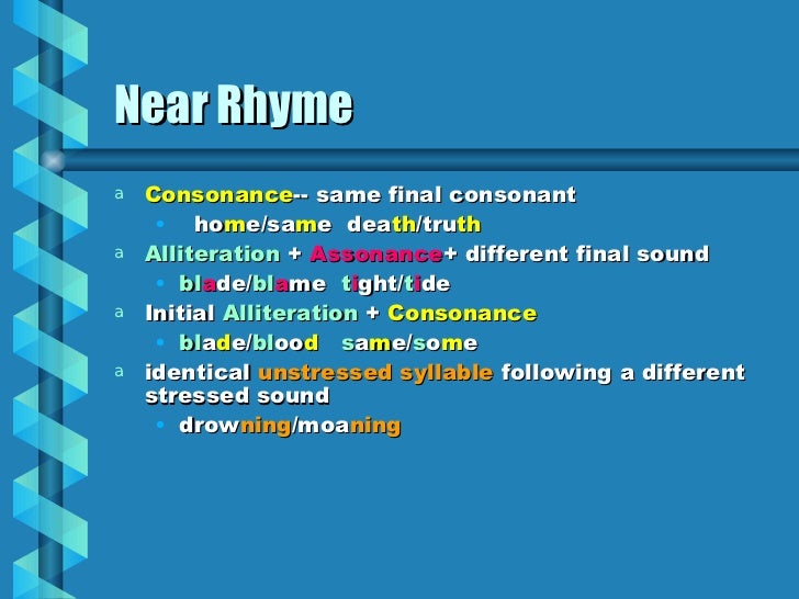 Sound Effects in Poetry