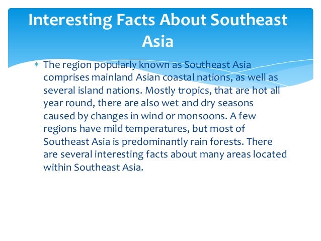 South East Asia Region Facts 93