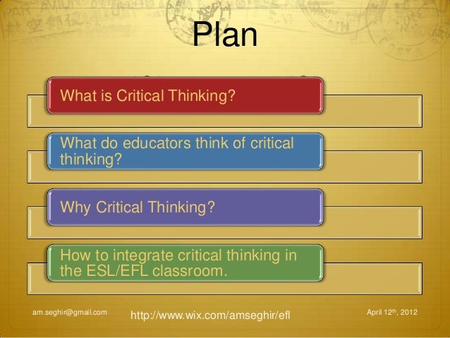 Critical thinking image