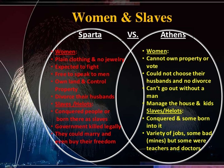 Athenian women vs spartan women by kiana wong on prezi
