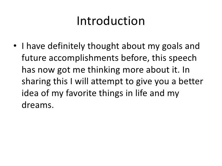 Examples of self introduction speeches   fppt