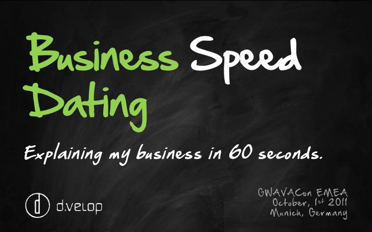 speed dating for business speed dating for business