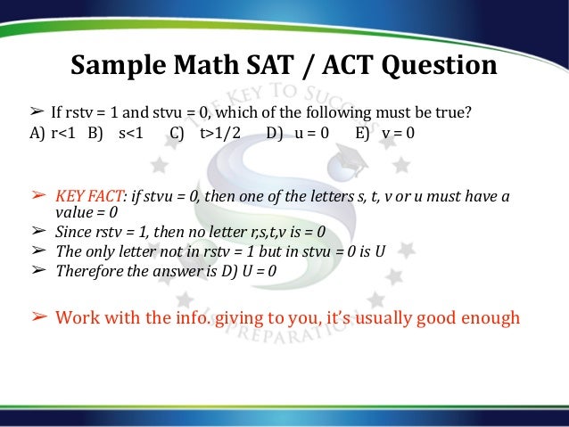 Ssat Math Sample Test Pdf