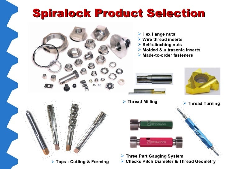 Spiralock Self Locking Threaded Fastening Solution