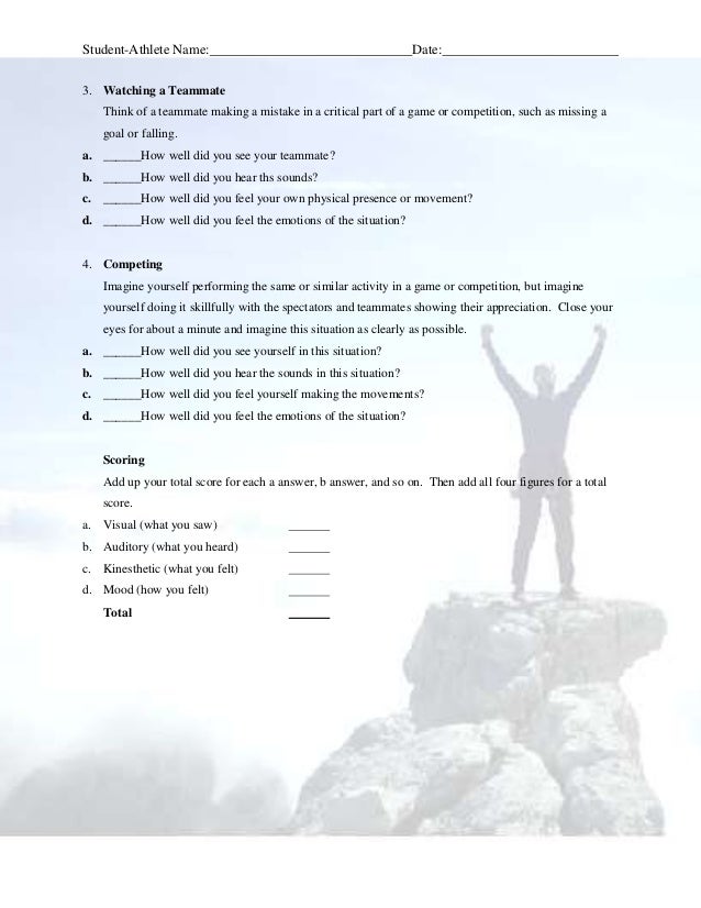 Sports Imagery Questionnaire