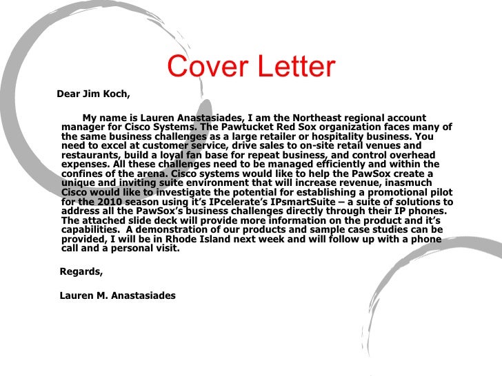 sports cover letter examples