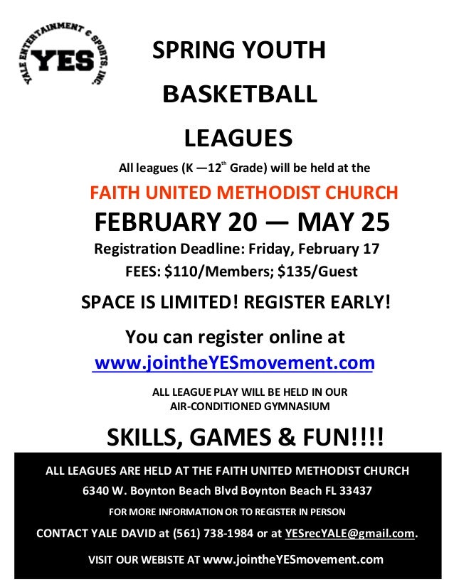 YOUTH BASKETBALL Join the Yes Movement