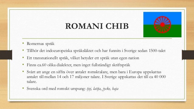 Romani Chib Ord Och Fraser