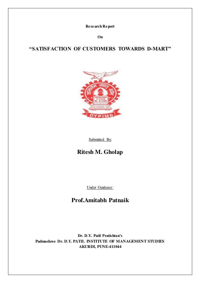 Satisfaction of customers