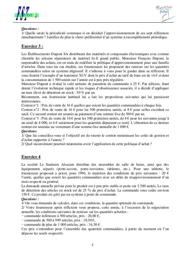 Exercice de stock options