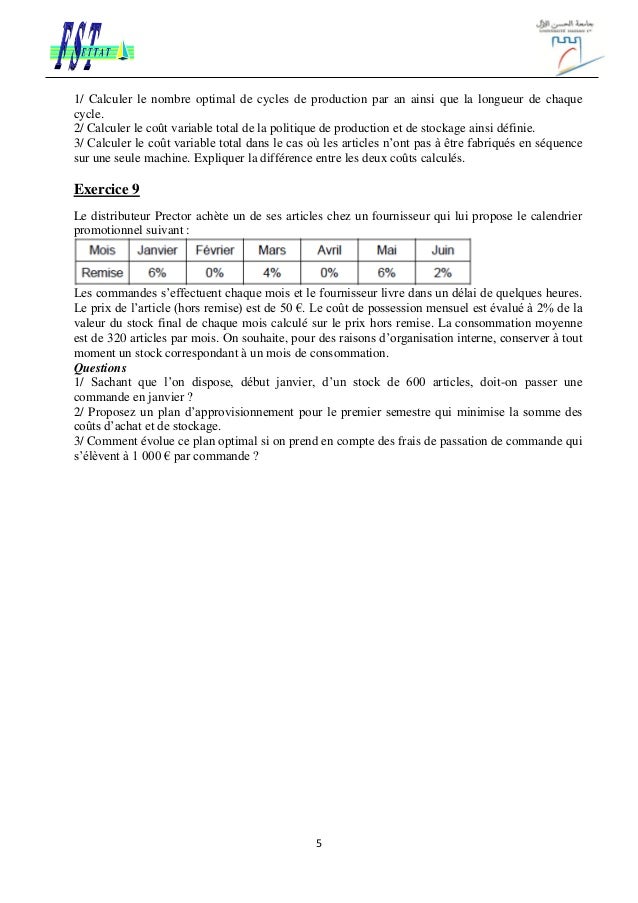 Exercice de stock options