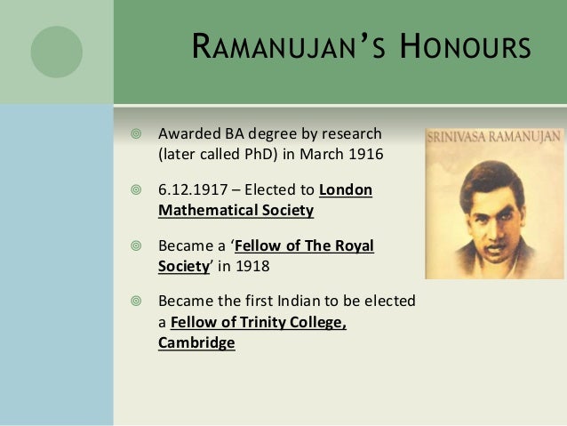 ppt on srinivasa ramanujan ppt on mathematician