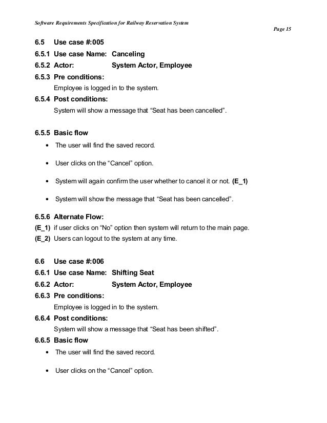 software requirements specification airline Rationale (alias: explanation, justification) an explanation of the reasoning behind a decision, statement of requirement, design approach etc. software requirements specification airline Rationale (alias: explanation, justification) an explanation of the reasoning behind a decision, statement of requirement, design approach etc.