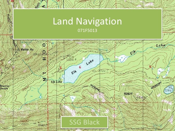 SSG Black Land Nav