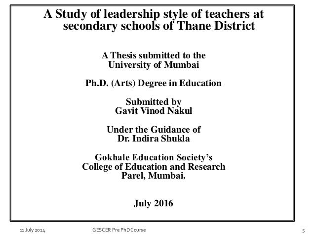 Doctoral Dissertation - Ph D in Educational Communication