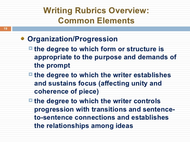 Taks essay rubric