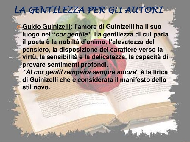 Cortesia E Gentilezza Dai Poeti Provenzali Allo Stil Novo