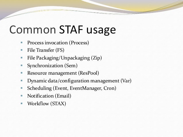 staf example perl