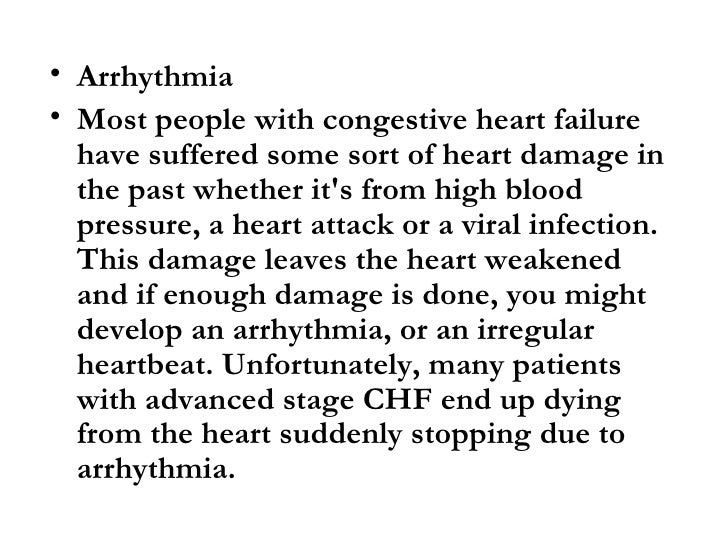Stages of Dying from Congestive Heart Failure