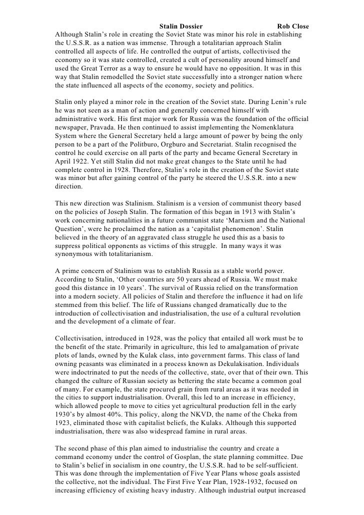 Essay On Joseph Stalin Insecurity Essay On Joseph Stalin Insecurity
