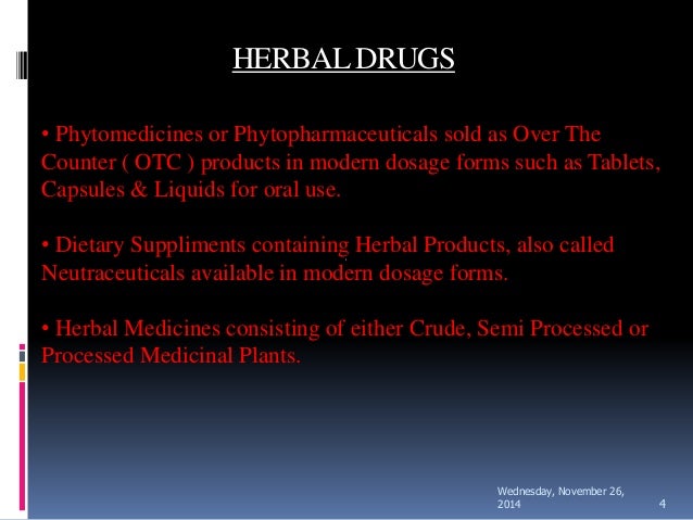 standardization of herbal drugs standardization of herbal drugs